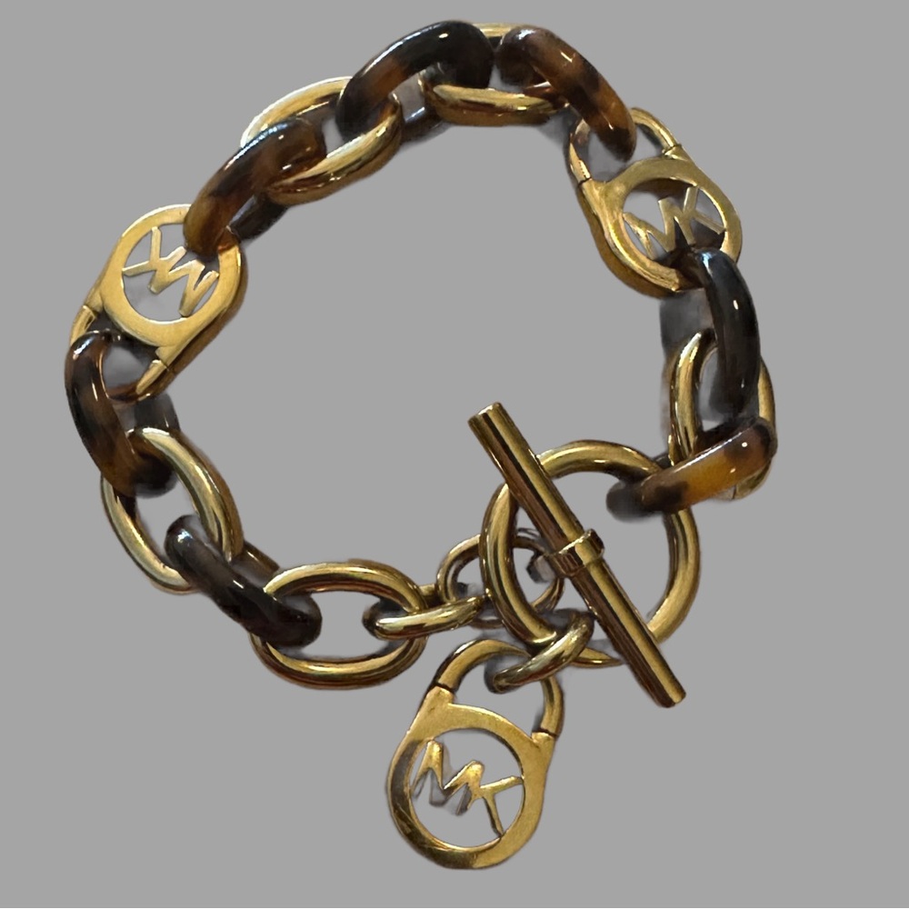 MICHAEL KORS MK TORTOISE SHELL‎ LINK BRACELET